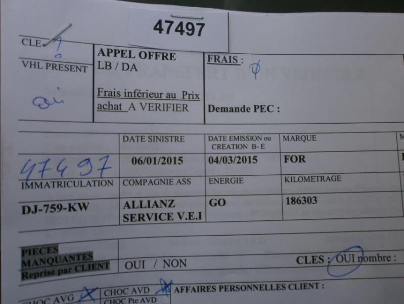 Serrure avant droit