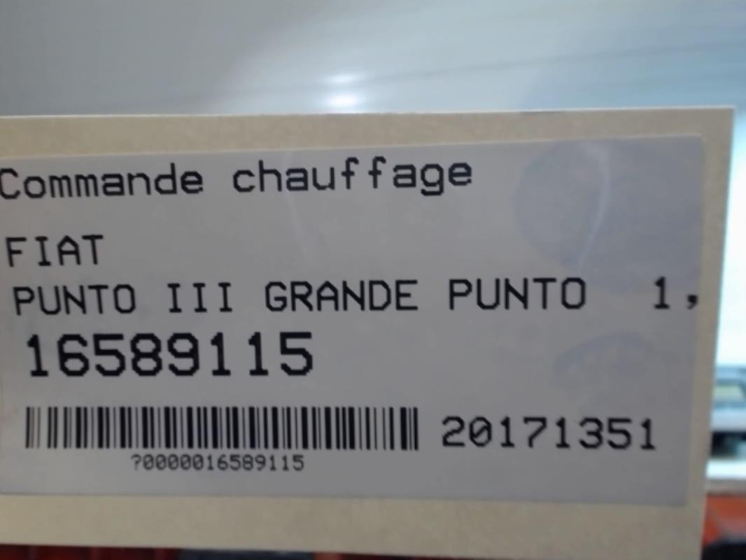 Commande chauffage
