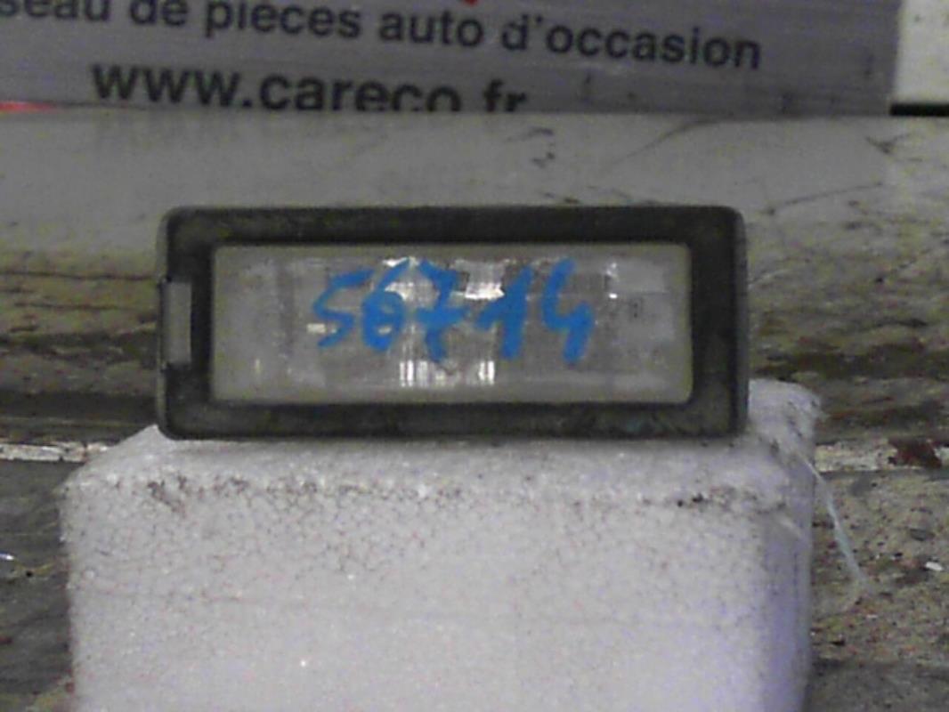 Eclairage de plaque