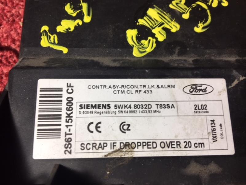 Kit De Démarrage Ford Fusion - Référence 2S6A12A650TF / S118107003 - Occasion