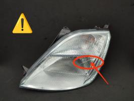 Optique avant principal gauche (feux)(phare)