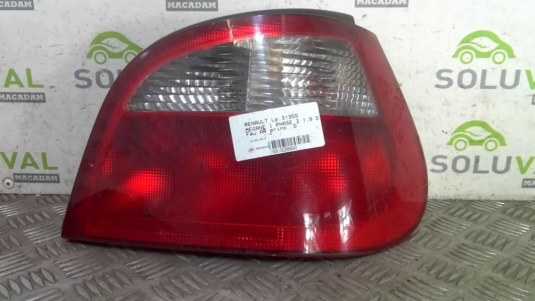 Fanale posteriore principale destro (luci)