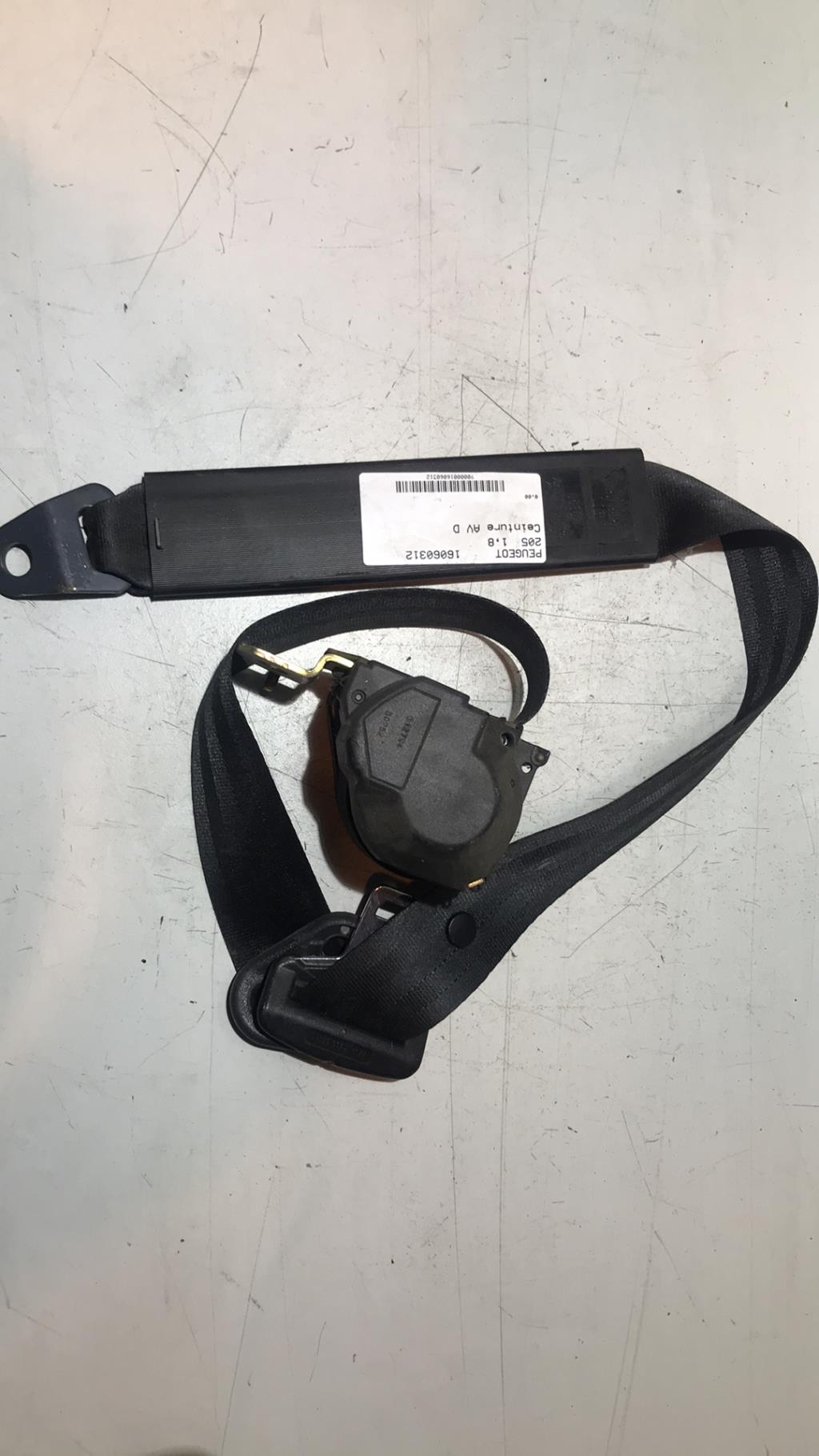 Cintura di sicurezza anteriore destra PEUGEOT 205 PHASE 2 Diésel - 1