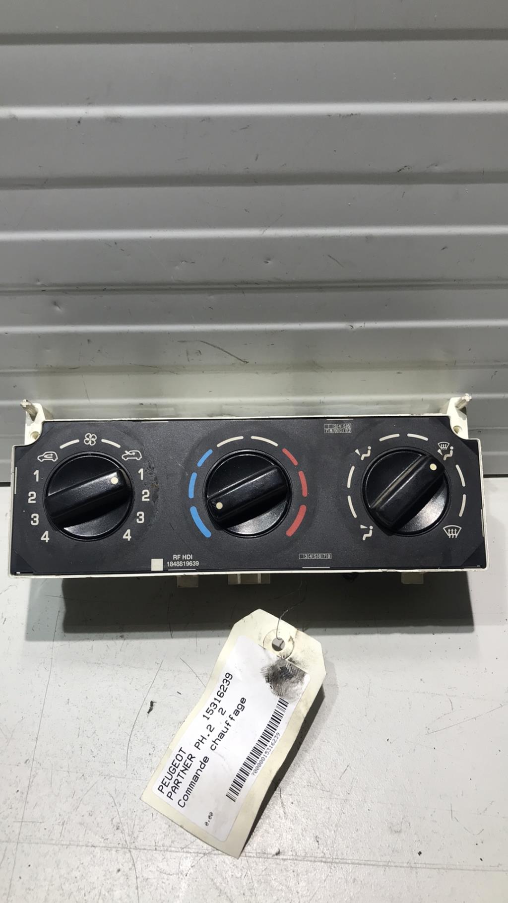 Commande chauffage PEUGEOT PARTNER 1 PHASE 2 Diesel - 1