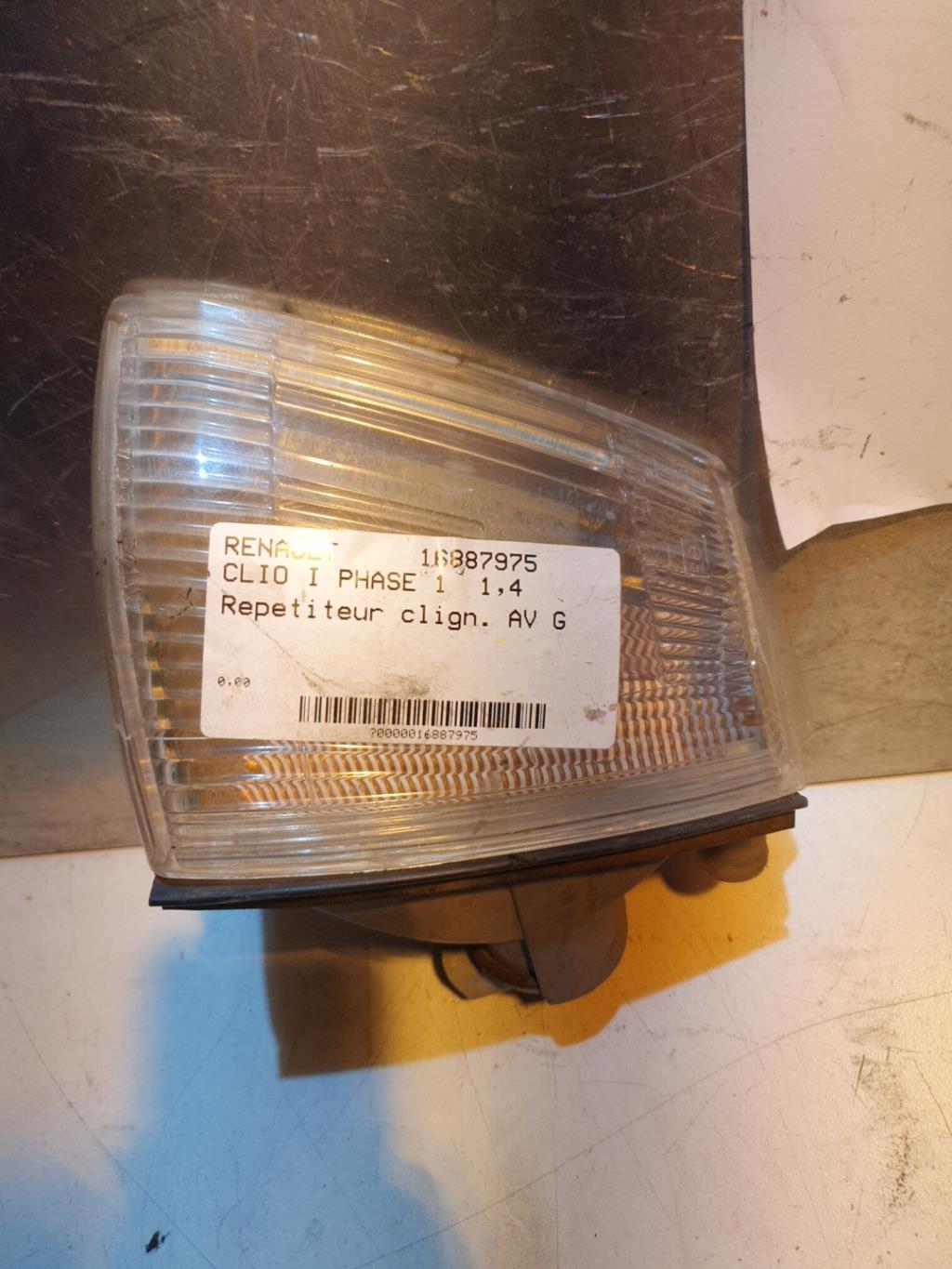 Ripetitore lampeggiante anteriore sinistro (Luci) RENAULT CLIO 1 PHASE 2 Gasolina - 1