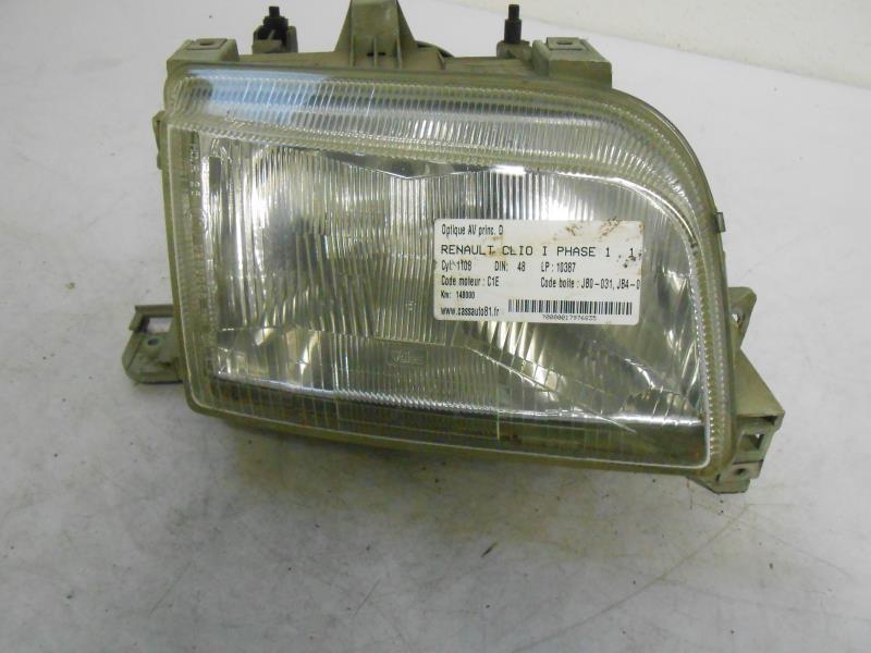 Gruppo ottico anteriore principale destro (luci)(faro) RENAULT CLIO 1 PHASE 1 Gasolina - 1