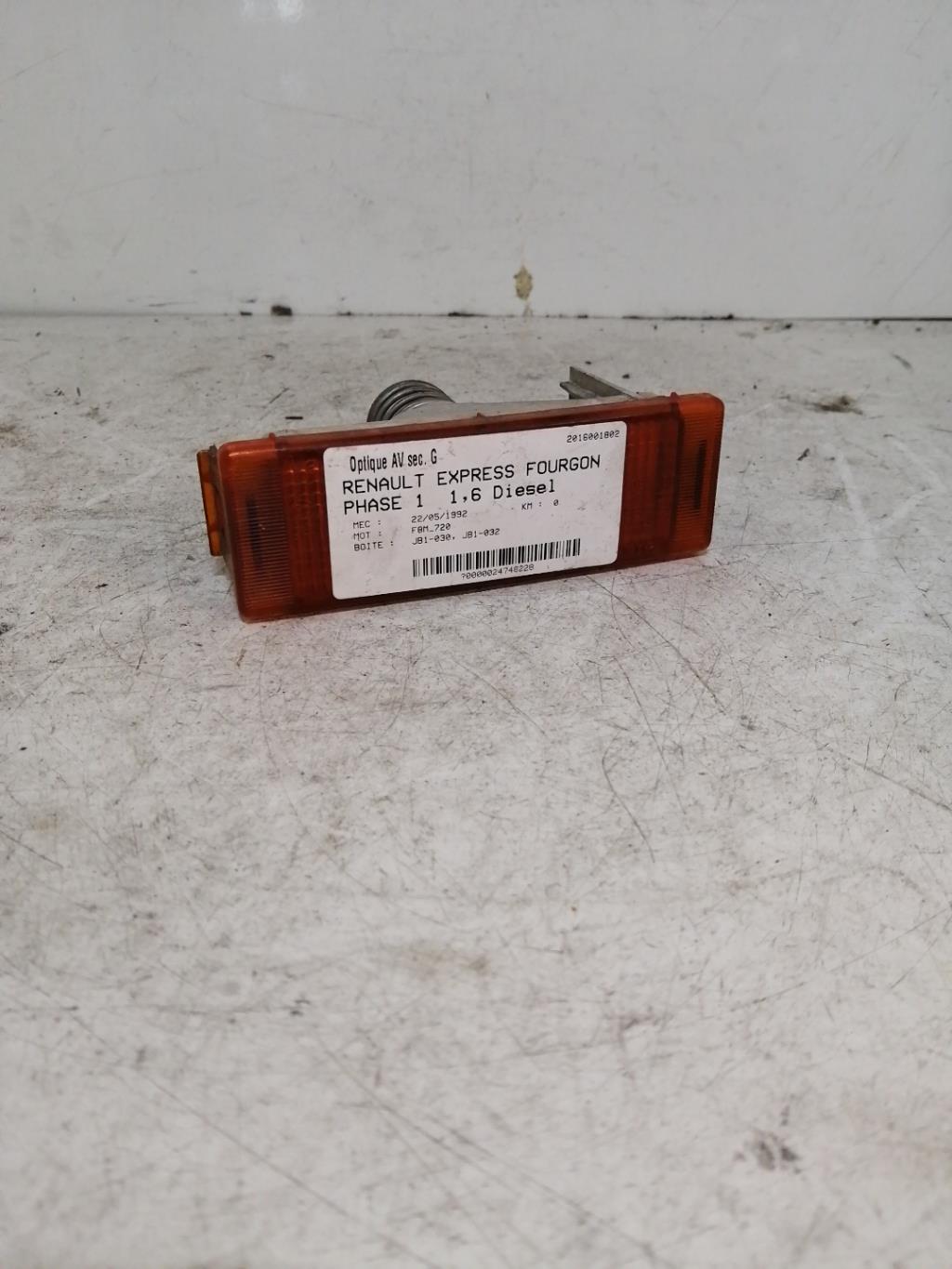 Optique avant secondaire gauche (feux)(clignotant) RENAULT EXPRESS PHASE 1 Diesel - 1