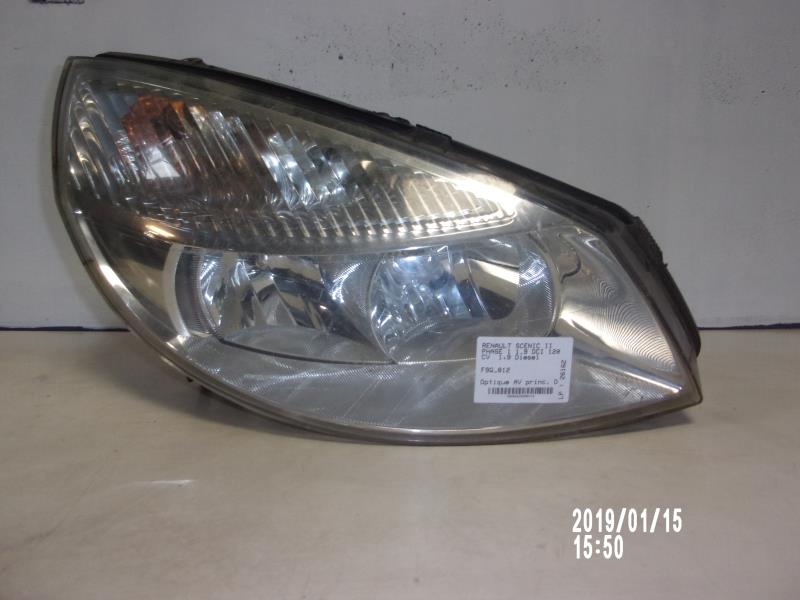 Óptica delantera principal derecha (luces) (faro)