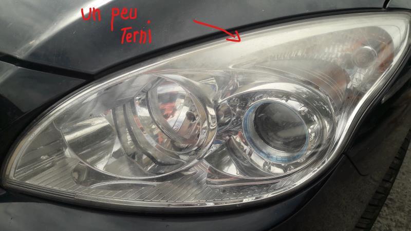 Optique avant principal gauche (feux)(phare)