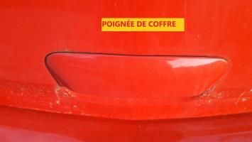 Poignee porte coffre