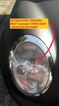 Optique avant principal droit (feux)(phare)