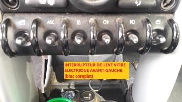 Interrupteur de leve vitre avant gauche