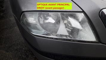 Optique avant principal droit (feux)(phare)