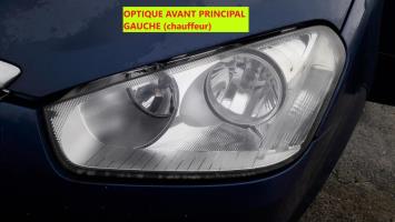Optique avant principal gauche (feux)(phare)