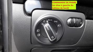 Commande de phare