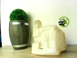 Vase de lave glace