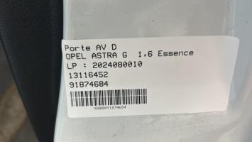Porte avant droit